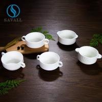 China White Porcelain Bowls Round Retro Superior Quality Dinnerware Set factory
