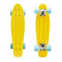 China 22inch Penny Board Skateboard Deck With Yellow Color For Beginners factory