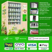 China Fruit Salad Elevator Vending Machine With Conveyor Belt For Fragile Products for sale