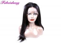 China Unprocessed Virgin Human Hair Straight Front Lace Wigs 200-400g factory