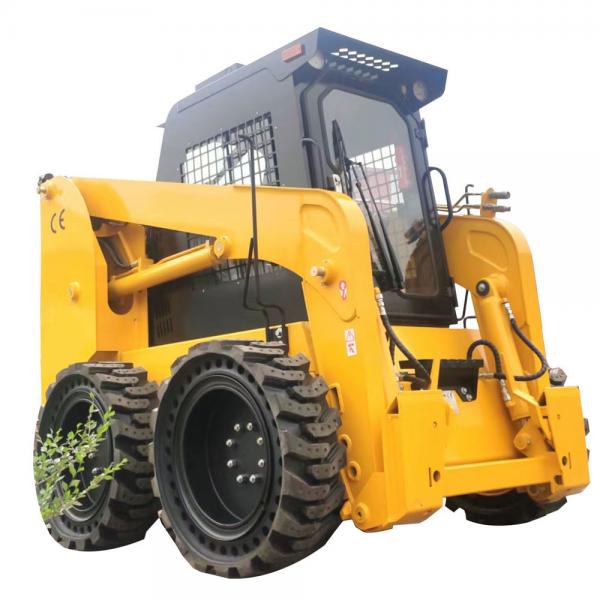 Quality HTS75 Hydraulic Skid Steer Machine With Bucket Grapple Attachment for sale