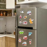 Quality Customized Waterproof Cartoon Fridge Magnet Stickers Removable Stickers For Kids for sale