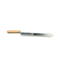 China Stainless Steel Double Serrated Uncapping Knife with Wooden Handle for Honey Uncapping factory