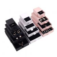 China CMYK Printing Cardboard Jewelry Drawer Box With Ribbon factory
