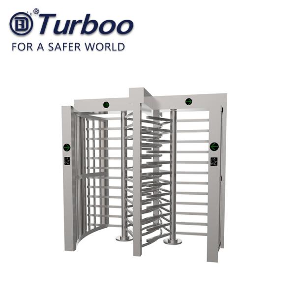 Quality Semi Automatic Pedestrian Barrier Gate , Turnstile Access Control System Double Lane for sale