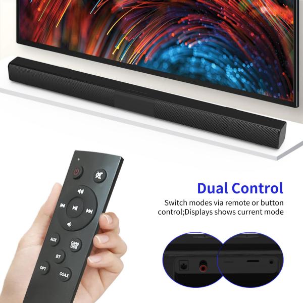 Quality 18650 Battery Operated Sound Bar Home Cinema Soundbar Anti Interference for sale