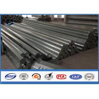 china HDG Galvanized Steel Pole 3.5m ~ 15m Height galvanized metal tube