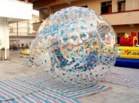China Blue Dots Hamster Inflatable Zorb Ball factory