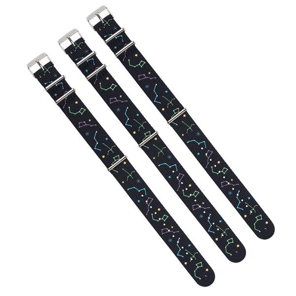 Quality 24mm Nylon Strap Watch Bands Fashion Print With buckle for sale