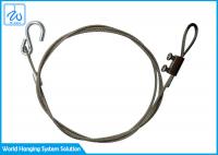 China Diameter 1.5 mm Stainless Steel Wire Rope Safety Lanyards With S Hook factory