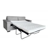 Quality 198cm Fabric Sofa Bed Double Size Foam Mattress Sofa Bed Gray Fabric Arm Cushion for sale