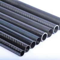 Buy cheap Thick Wall Carbon Fibre Tube Anti Ultraviolet Radiation 3K Woven Finish from wholesalers