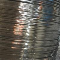 China Soap Coated Stainless Steel Flat Wire Flat Metal Wire For Binding Carbon factory