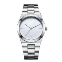 China 12 Month Guarantee Mens Quartz Watch Silver Bracelet Watch  IP Plated factory