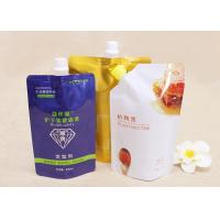 Quality Customize Handle Plastic Doypack Liquid Nozzle Spout Bags For Laundry Detergent for sale