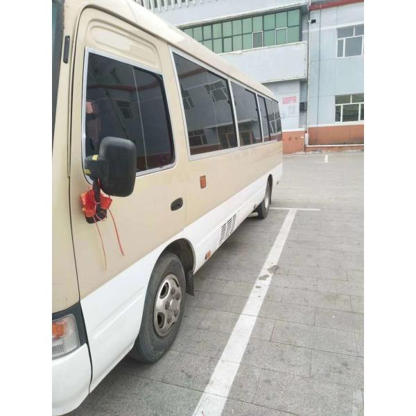 Quality Used 23 Seater Bus Japan Toyota LHD Coaster 1HZ Diesel Engine Bus for sale