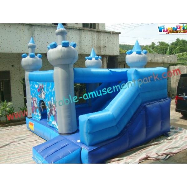 Quality Frozen Inflatable Bounce Houses , Inflatable Frozen Mini Bouncer Slide for sale