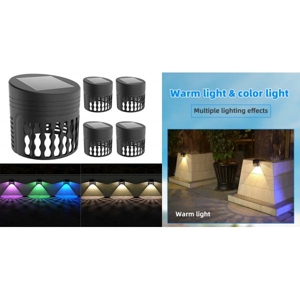 Quality Decorative light effect solar garden lights LED lighting for fence wall decor for sale