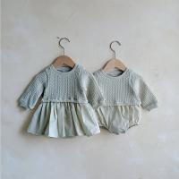 China Long Sleeve New Born Rompers 100% Cotton White Newborn Tutu Dress factory