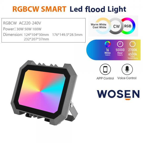 Quality Outdoor 30W 50W 100W RGB LED Flood Light With Dmx Control EMC for sale