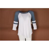 China 1/2 Sleeve Ladies Raglan Sleeve T Shirts 95% Rayon 5% Spandex factory
