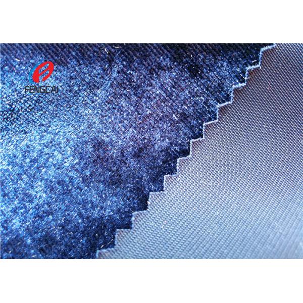 Quality Korean Micro Velvet 9000 Fabric , Ice Flower Fabric For Dress Decorator for sale