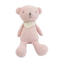 China Customized PP Cotton  Stuffed Animal Toys Plush Blue Little Bear Baby Gift factory