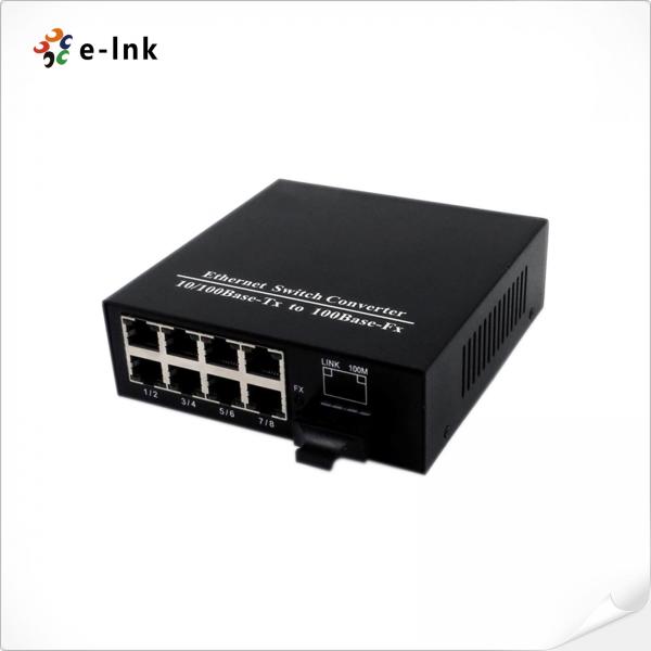 Quality Adaptive SFP Full Duplex Gigabit Ethernet Switch 8 Port 10 / 100 / 1000Base-TX for sale