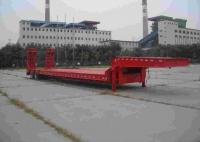 China 20-40 Tons Double / 2 Axle Semi Trailer , Flatbed Semi Trailer For Machinery factory