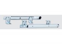 China Adjustable Cold Rolled Steel Soft Close Drawer Slides 2 Fold Keyboard 62-95 Mm factory