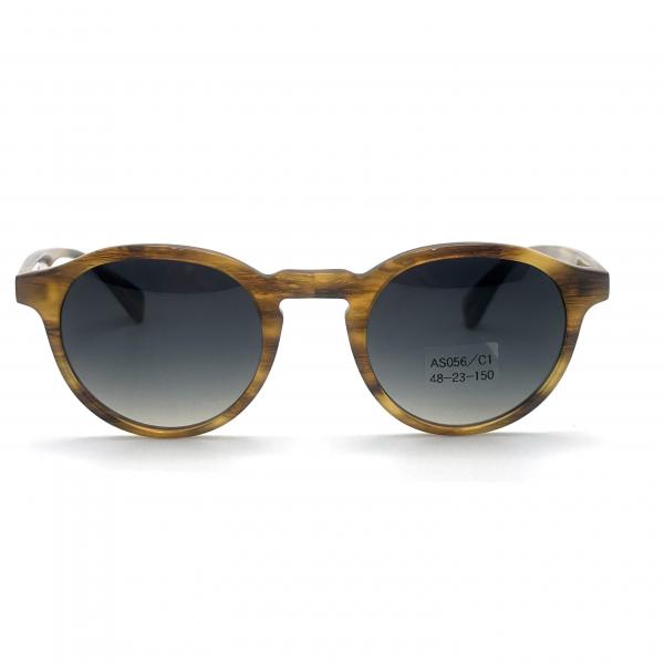 Quality AS056 Stylish Acetate Frame Sunglasses with Round Shape for sale