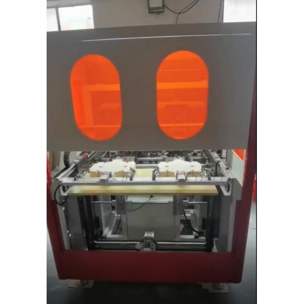 Quality Automatic Cardboard Box Folding Machine Speed 32-40pcs/Min Produce Lid And Bottom for sale