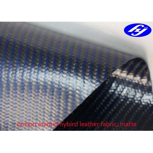 Quality Blue Carbon Kevlar Hybrid Twill Matte Polyurethane Upholstery Fabric For Furniture for sale