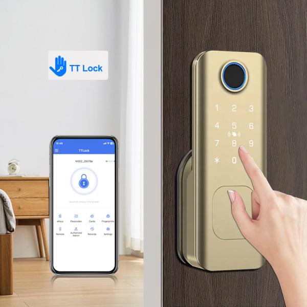 Quality TTLock App Digital Smart Home Deadbolt Lock Biometric Code Card Key Unlock for sale