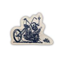China Twill Material Embroidered Biker Patches , Iron On Motorcycle Patches OEM factory