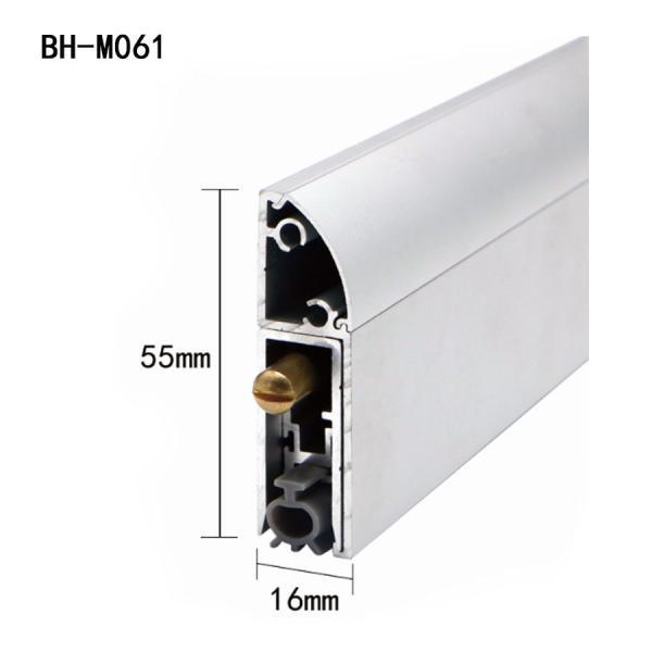 Quality Luxury Screw Fixd Mounted Automatic Door Bottom Seals Aluminium Weather Strips for sale