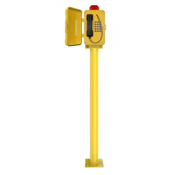 Quality Cold Rolled Steel SOS Telephone Pillar Post , Railway Trackside Emergency Call Box  for sale