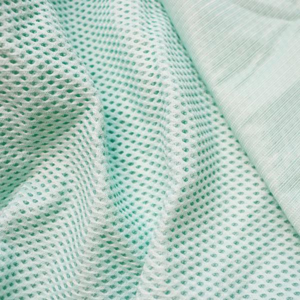 Quality 400GSM Air Mesh Material 2mm Nylon Polyester Mesh Fabric 57in To 58in for sale