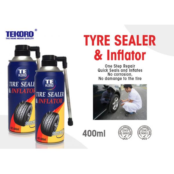 Quality Non - Toxic Tire Sealer And Inflator For Fixing Flat Tire / Punctured Tire / Rubber Tire for sale