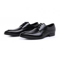 China Embossing Design Patent Leather Black Dress Shoes , Lace Up Dress Shoes factory