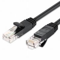 Quality Black CCA UTP FTP Cat5e Patch Cord cable With RJ45 Male Connector for sale