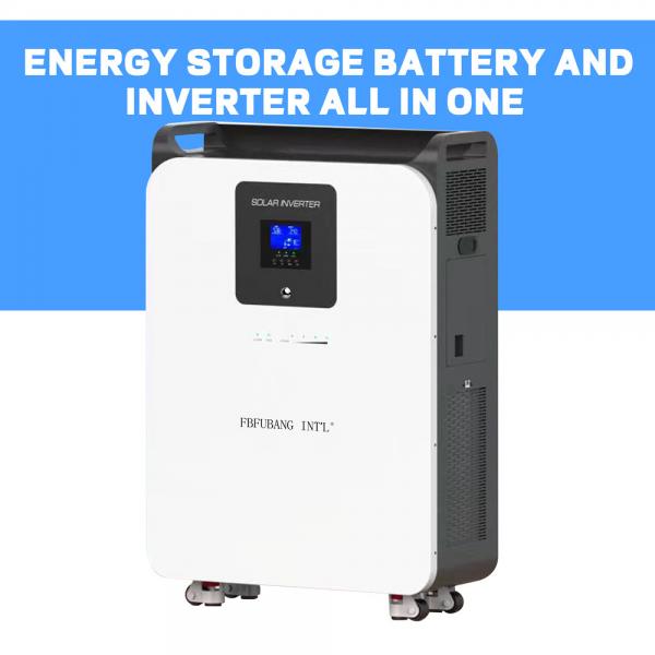 Quality 10kw 15kw Solar Energy Storage All In One Lifepo4 Battery Packs 24v 48v With Inverter for sale