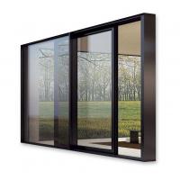 China Residential Exterior Insulated Aluminum Sliding Glass Door Matt Black factory