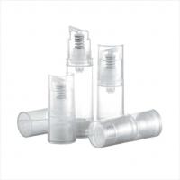 Quality 3ml 5ml 10ml 15ml Round Single wall cosmetic airless pump PP bottle for travel for sale