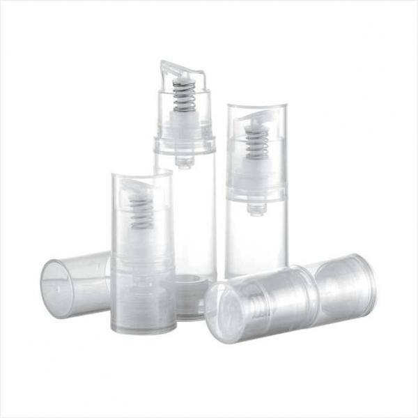 Quality 3ml 5ml 10ml 15ml Round Single wall cosmetic airless pump PP bottle for travel set for sale