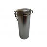 China Round Sealed Tin Cans For Tea Storage , Airtight Metal Box With Lid 81*208Hmm factory