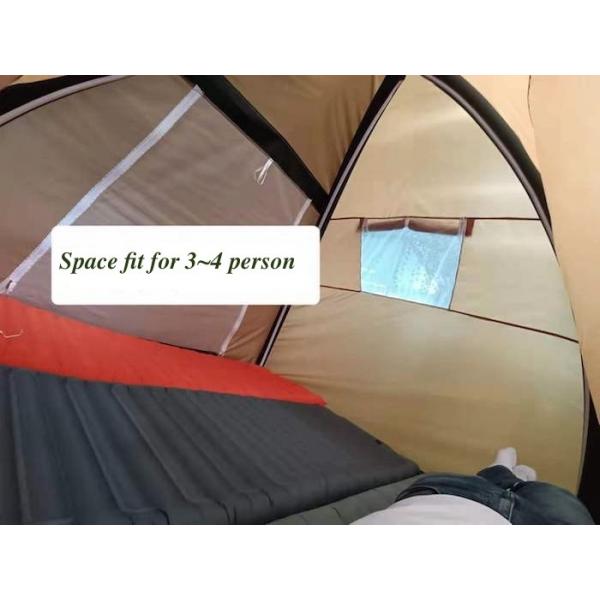 Quality Large 4 Person Inflatable Outdoor Tents Silver Colated 210T Dome Air Tent for sale