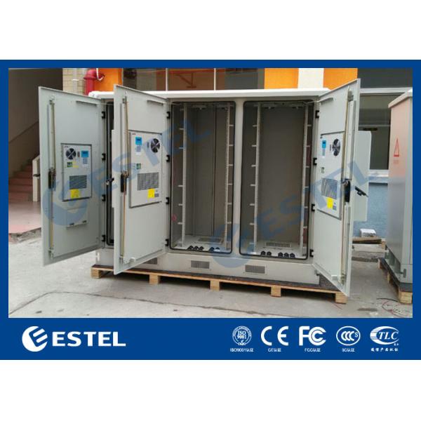 Quality Three Compartments Outdoor Street Cabinets Telecoms For Base Station / 4G System for sale