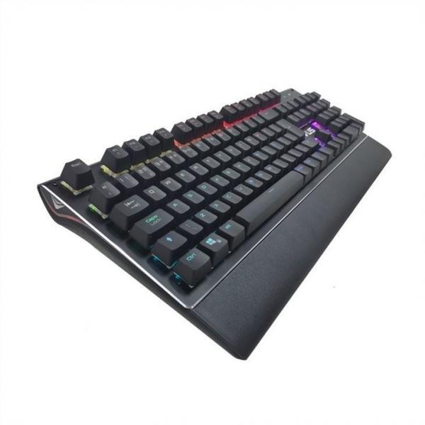 Quality Ultra Slim LED Backlit Rainbow Wired Computer Keyboard And Mouse Spill Resistant for sale
