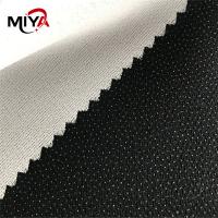Quality 100 Percent Polyester 75D Collar Woven Fusible Interlining for sale